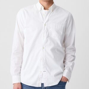 Gap White Men's Button-Down Shirt